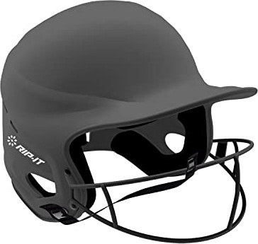 RIP-IT | Vision Pro Softball Batting Helmet | Matte | Charcoal M/L | Lightweight Women's Sport Equipment