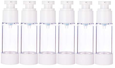 BENECREAT 6 Pack 30ml Bottiglia della Pompa della Pressione Cosmetica Bottiglia per Vuoto per Lozione Crema per Il Viso Crema per Le Mani