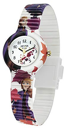 HIP HOP Orologio Solo Tempo Dedicato ad Anna da Frozen Disney con Cinturino in Silicone e Resistente all'Acqua HWU0962