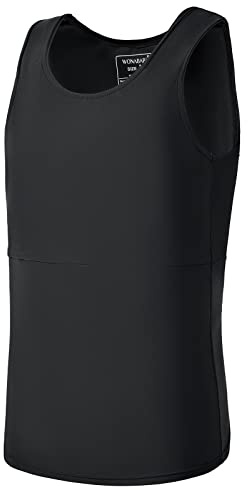 Wonababi Chest Binder, Transgender Binder Ultra Flat FTM Binder for Gynecomastia Compression Binder Chest