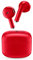 Music Sound | Swag - Kabelloses Kapsel-Headset - Wiedergabezeit bis 20 Stunden - Bluetooth - Rot