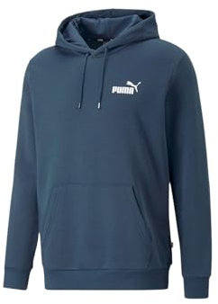 PUMA Hoodie Herren, Kapuzenpullover, Statement Deluxe Edition Hoody, Regular Fit, Dark Knight, Größe L