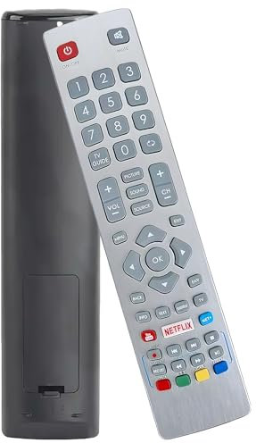 HJA Generic Replacement Remote Control Compatible with Sharp Aquos Smart TV's (with Netflix & YouTube Buttons) - Works Straight Away, No Setup Required