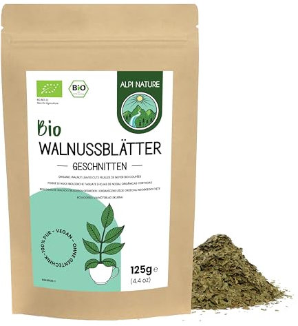 Alpi Nature Walnussblättertee BIO 125g, Walnussblätter geschnitten, Walnussblätter Tee lose