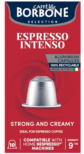 Caffè Borbone Espresso Intenso - 100 Coffee Capsules - Rich and Vibrant - Compatible with Nespresso®* coffee machines for domestic use
