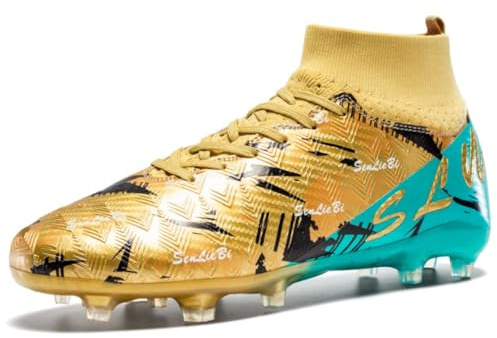 Men's Football Boots High-Top Artificial Turf Football Boots Children's Indoor Football Trainers Outdoor Football Training Athletics Shoes Studded Soccer Shoes