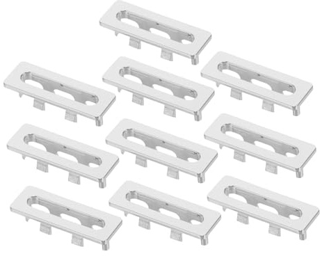 Operitacx 10 Piezas Tapa De Orificio De Desbordamiento De Fregadero Tapa De Desbordamiento De Fregadero Inserto De Lavabo De Plástico Anillo De Baño Tapón De