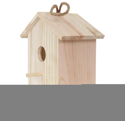 Casas de Pájaros de Madera Cabaña de Anidación Fabricada en Madera con | Para Aves Con De Succión Para Jardín Trasero, Árbol, Patio, Invierno, Balcón, Jardín