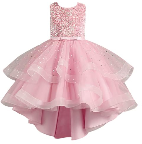 Vestido de Lentejuelas para niñas, Flores, Vestido Tul, Boda, Dama Honor, maxivestido, tutú, Princesa, Fiesta, cumpleaños, Baile, Noche