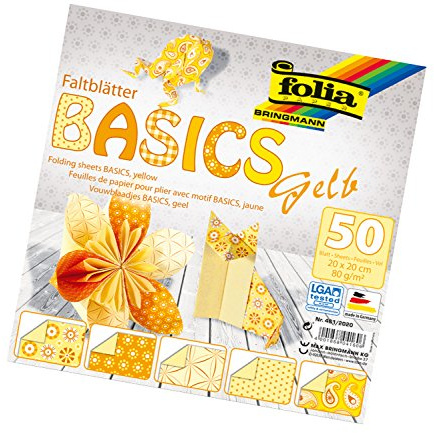 Folia – Carta per Origami 80 g/m², 50 Fogli, Molti Motivi