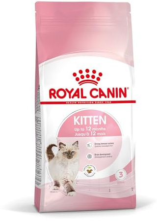 Royal Canin Kitten | 400 g | Trockenfutter für Katzenwelpen bis zum 12. Monat | Zur Unterstützung des Immunsystems, der Verdauung und der Gehirnentwicklung | Mit Omega-3