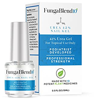 FungaBlend 10 - Urea 42% Nail Gel to Cure Fungus Faster - Delivers Antifungal Medication Directly to Fungus - Quick Results Topical Solution for Toe and Finger Nail Repair Treatment