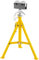 FlowerW Foldable Pipe Jack Stand Height Adjustment 32In to 55In, Roller Head Pipe Stand 4500Lbs/2 Tons Capacity for Pipe Threading, Pipe Hole Cutting