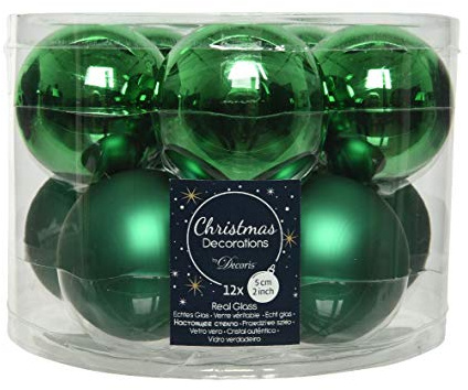 Weihnachtskugeln Glas 6cm 10 Stück Christbaumkugeln Grün