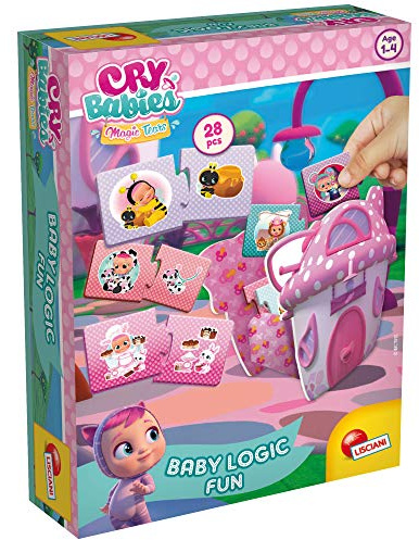 Liscianigiochi 85927 Cry Babies Logic Fun Gioco con Piastrelle Spesse per sviluppare Il Pensiero Logico, la Memoria e l'attenzione, Multicolore
