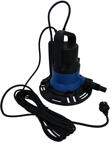 EDG by AQUALUX INTERNATIONAL - Pompe Vide Cave Submersible - Débit 5,5 m³/h - Évacuation Vidange Eau Claire - Câble 10m - Capteur 6 Hauteurs Réglables - D 32-38 mm - Vidange Piscine