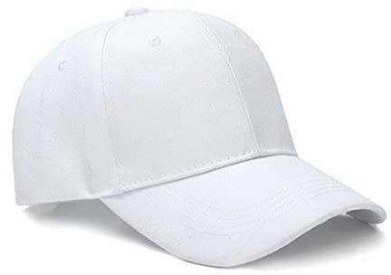 Boolavard Baseball Cap Adjustable Size for Running Workouts and Outdoor Activities All Seasons (White)