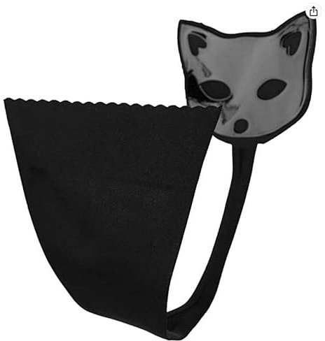 YJZQ String Tanga sous Robe Chat Femme Thong Bikini Culotte Ultra Invisible Sexy C-String Auto Collant pour Saint-Valentin Soirée thème