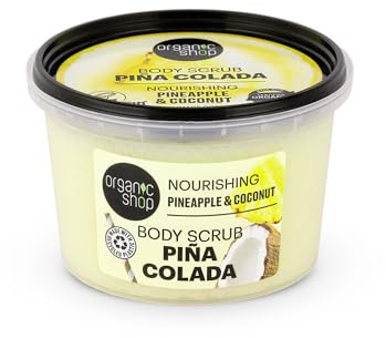 Organic Shop 250ml Body Scrub Nourishing Pina Colada Pineapple & Coconut
