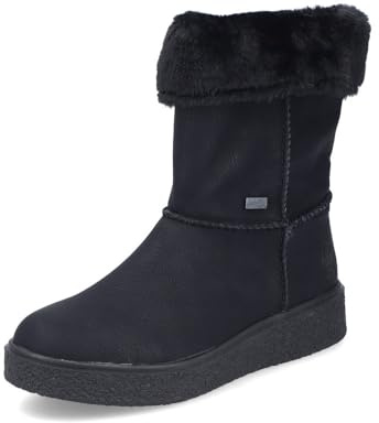 Rieker RiekerTEX Women's Classic Ankle Boots Y0090, Women's Ankle Boots, Loose Insole, Water Repellent,, Black 00, 7.5 UK