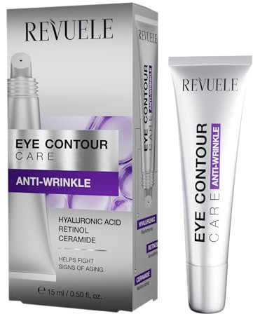 REVUELE Cuidado del contorno de ojos, antiarrugas, 15 ml