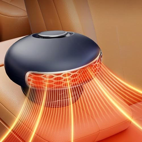 Chauffage portable pour voiture, 12V 150W puissance de chauffage et de refroidissement rapides en 60 secondes, déshumidificateur et dégivreur portable, connexion à l'allume-cigare pour voiture
