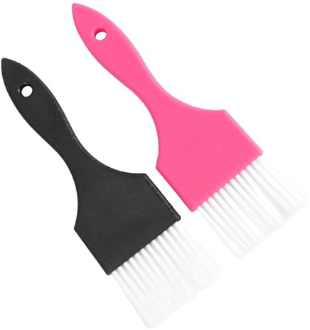 Tofficu Spazzola e Pettine per Tintura dei Chioma 2 Pezzi, Applicatore Professionale Manico Ergonomico e Fori, Strumento per Colorazione Precisa Adatto a Uso Domestico e Stili multipli