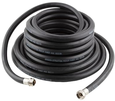 Briggs and Stratton 8BS50 Premium Heavy-Duty Rubber Garden Hose, Black, 50-Foot