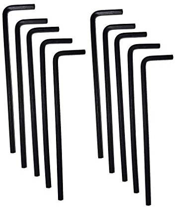 Eklind Tool 16105 5/64 Bright Short Hex-L Key Allen Wrench, Pack of 10