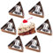 OnePine Lot de 6 Moule à Gâteau Triangle Anneaux de gâteau DIY Moule à gâteau en Acier Inoxydable Idéal pour Mousses et Desserts