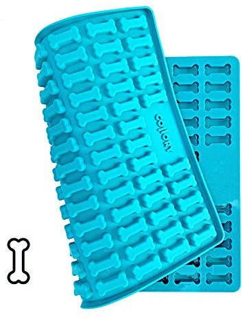 Collory Medium ben (3,2 cm) silikonbakmatta, bakform för medelstora gör-det-själv hundkakor och godis, benbakform, pralinform, chokladform, non-stick och livsmedelssäker (BPA-fri)