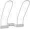 Gedotec Wand-Schuhablage 4 Stück Garderoben-Schuhregal zum Schrauben an den Schrank, Flur, Diele & Garderobe | Schuhhalter für 1 Paar Schuhe, Breite: 130 mm, Schuh-Aufhänger silber für Wand-Montage