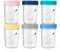 Budding Bear 240 ml Glas Babynahrung Aufbewahrung (6er-Set) - Gefrierschrank- & Mikrowellenfest (Ohne Deckel) - Von Hand Spülen - Ohne BPA, Phthalate, Blei & PVC - Wiederverwendbare Brei Behälter Baby