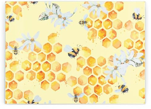 Purely Home Planche à découper rectangulaire en verre pour cuisine - Grande protection de plan de travail - Planche à découper lisse avec pieds antidérapants - 39 x 28,5 cm, PSL10197-1