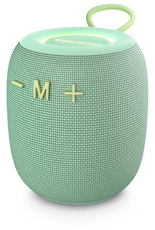 Energy Sistem Bloom - Altoparlante Bluetooth (Bluetooth 5.3, 18 ore di batteria, IPX6, True Wireless, 100% plastica riciclata, luci LED