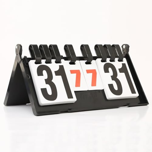4-stellige Sportanzeigetafel Digital, Seiten Flippen Sportwettbewerb Anzeigetafel, Basketball Badminton Tischtennis Anzeigetafel, Sport Anzeigetafel, Tragbare Anzeigetafel, Sport Flip Anzeigetafel