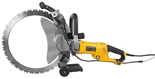 HLGKBY Rozadora de Pared eléctrica, cortadora de hormigón de 5000 W, Sierra de hormigón, Sierra de Corte de 2200 RPM, Corte de 290 mm con Hoja de mampostería de Diamante para Cortar hormigón,