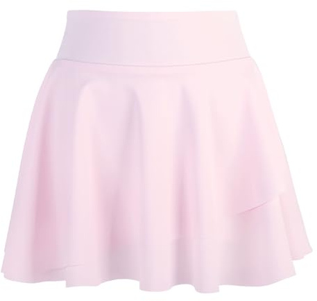 Bezioner Faldas Tenis Niña Plisada Falda Pantalon Deporte con Interior Shorts y Bolsillos Golf Pantalones con Falda para Niñas Rosa S(4-5 años, 100-110 cm)