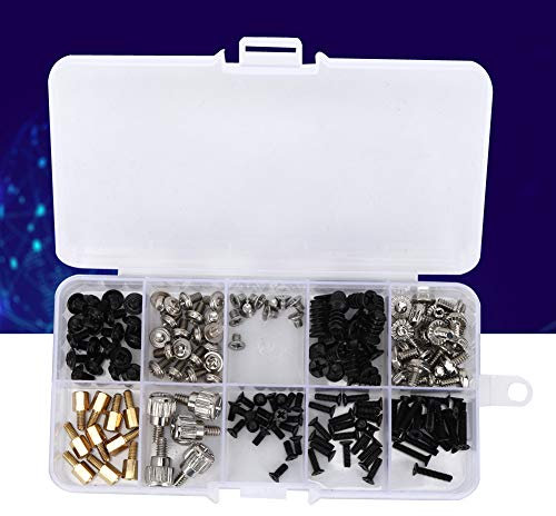 Distanziali per Scheda Madre, 165 Pezzi Viti per Computer Desktop Blots Distanziatori Set Kit di Assortimento Parti per PC Viti per Computer KB5/M2.5/M3/M3.5