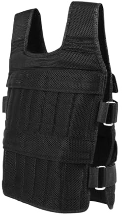 Ronyme Gilet lesté d'entraînement réglable pour Hommes et Femmes, Veste lestée Vide, Gilet de Poids pour la Gymnastique, l'escalade, Les Sports de Plein air, 20 Kg