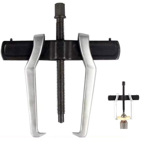 Tokaneit Estrattore Dell'ingranaggio del Cuscinetto a Due Ganasce dell'Acciaio al Carbonio,Estrattore per Cuscinetti a 2 Griffe 4 Pollici