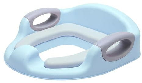 XFLHXY Sièges d'apprentissage de la Propreté pour Tout-Petits, Siège de Toilette Portable, Siège de Toilette pour Enfants avec Crochet de Rangement(Blue PU)