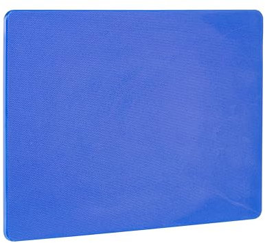 HENDI Tagliere, HACCP, entrambi i lati lisci e utilizzabili, riduce al minimo l'opacizzazione dei coltelli, tagliere da cucina, 450x300x(H)10mm, plastica LPDE, blu