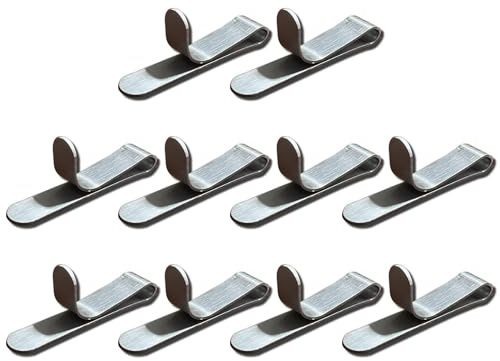 THINCAN 10 anillos de fijación para tartas, acero inoxidable, anillos de postre, para pasteles de postre, magdalenas, acero inoxidable, clips de reparación