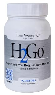 Lane Labs - H2Go, Helps Relieve Constipation and Irregularity, Gentle and Effective, Natural Mineral Supplement, Supports Colon and Digestive Health, No Artificial Irritation (90 Mini-tabs)