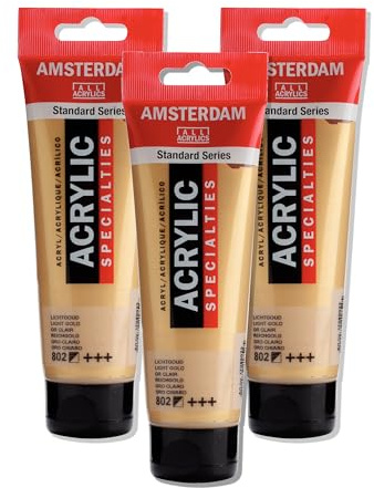 Amsterdam Standard Series Acrylic Tube 120 ml Light Gold 802 (17098022)