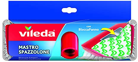 Vileda Mastrospazzolone Ricambio, con Setole Inclinate e Sistema Bloccapanno