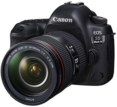 Canon EOS 5D Mark IV EF 24-105mm F/4L IS USM Lens Kit - Black DSLR Camera