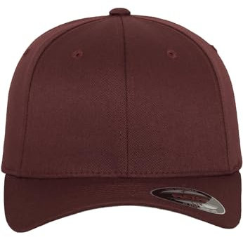 Flexfit Unisex 6277-Flexfit Wooly Combed Flexfit Wooly Combed, maroon, S/M