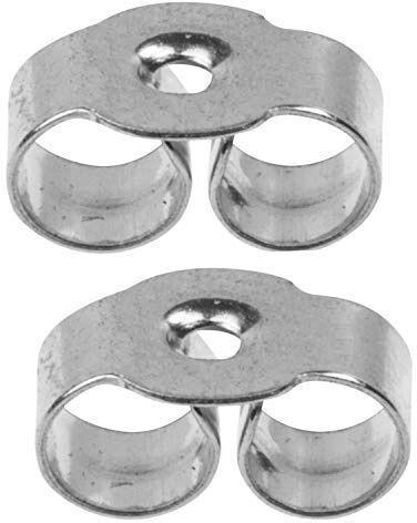 Beautiful Jewellery Company BJC® 9ct White Gold 4mm Light Weight Earring Backs/Scrolls/Butterfly Backs